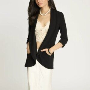 FrenchMauve | Melanie Knit Blazer Jacket Black Size Small